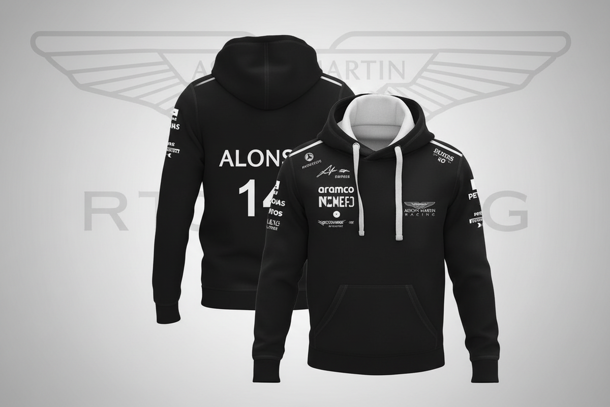 Black Hoodie - Front & Back
