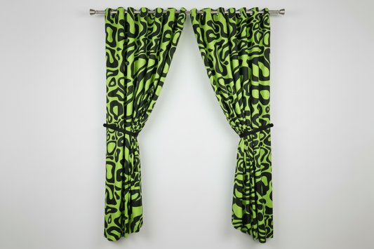 Lando Norris Blackout Curtains - Black Tiebacks