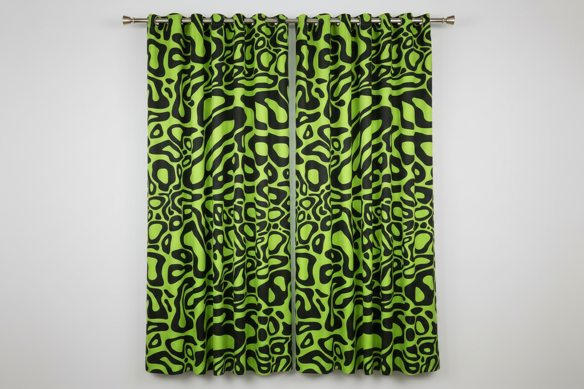 Lando Norris Blackout Curtains - Pair Yellow-Green