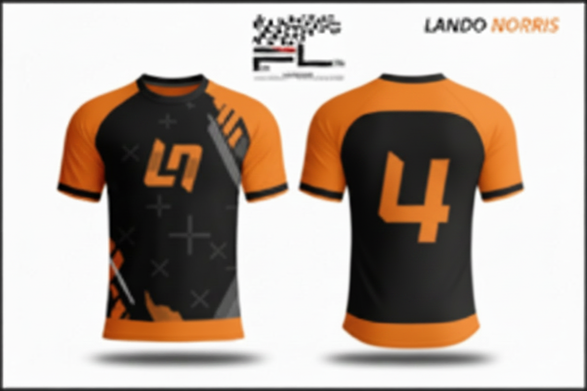 LN4 Jersey Front & Back - Black Round Neck