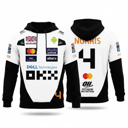 McLaren Hoodie Front OKX Left Back NORRIS Right