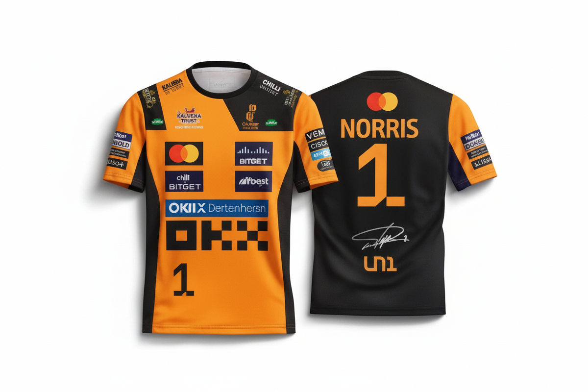 McLaren Norris 1 T-Shirt White Background
