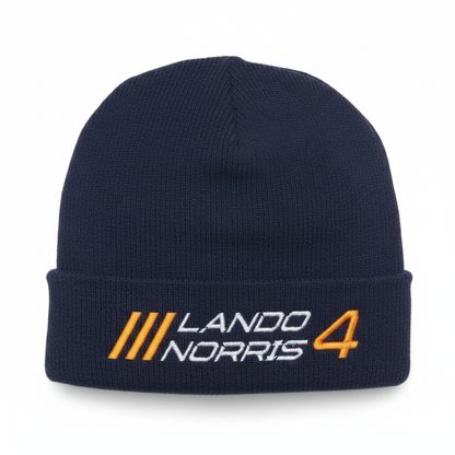 Navy Beanie - White Background