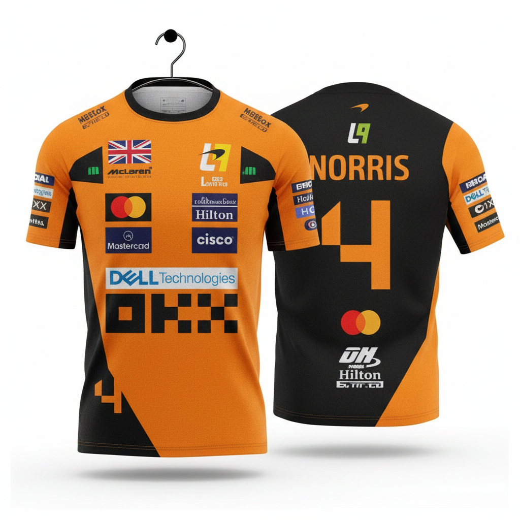 Orange Norris Racing T-Shirt Enhanced