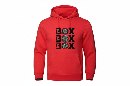 Red BOX BOX BOX Hoodie