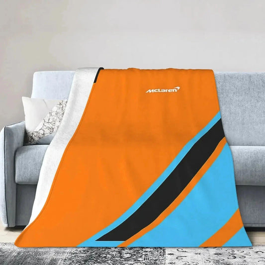 Mclaren Formula 1 Team Luxury Throw Blanket in Various Sizes