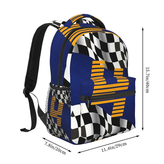 Mclaren Formula 1 Team Lando Norris 4 Fan's Backpack/School Back Large Capacity
