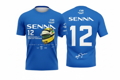 Senna #12 Blue T-Shirt