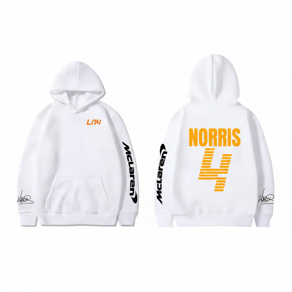 White Norris Hoodie Enhanced